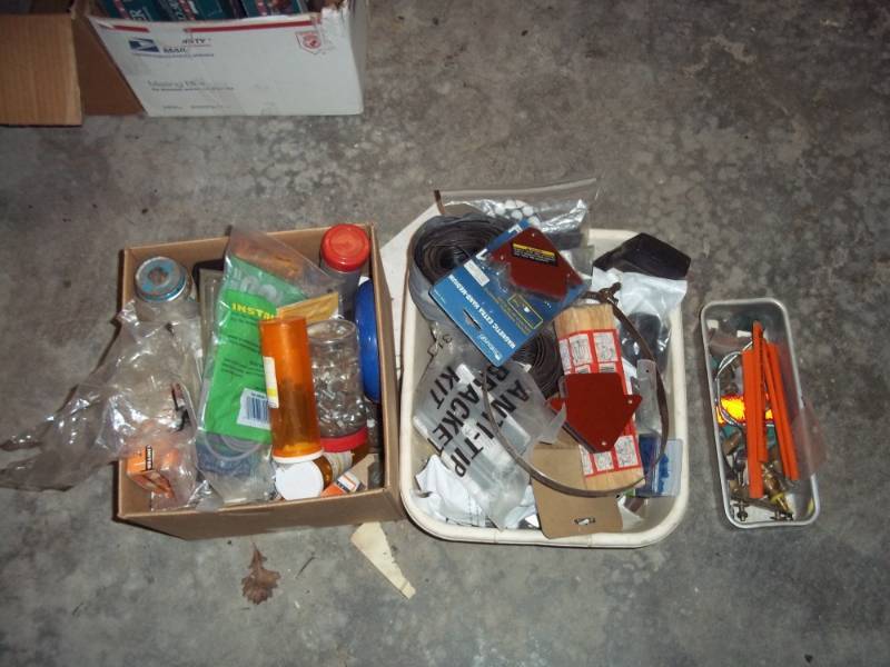 lot 176 image: Lot of misc hardware, screws, bolts, etc