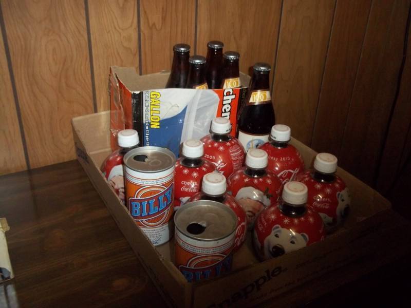 lot 237 image: Collectible cans and bottles