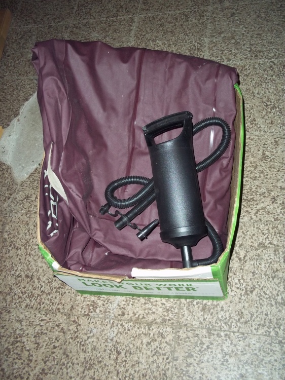 lot 451 image: Air Mattress with hand pump