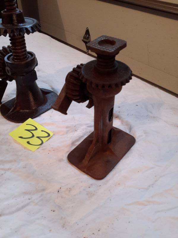 lot 33 image: 2 Antique Car Jacks