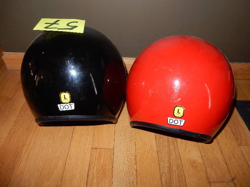 lot 57 image: 2, LARGE TPI helmets.. Look to be in very good condition