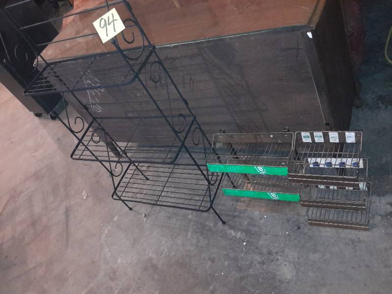 lot 94 image: 3 display shelves as shown