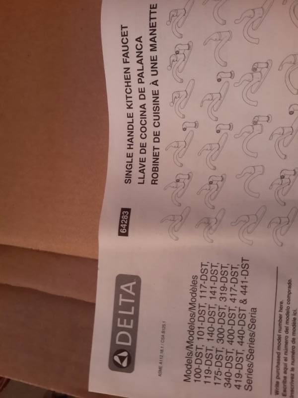 lot 109 image: Delta Kitchen Faucet
