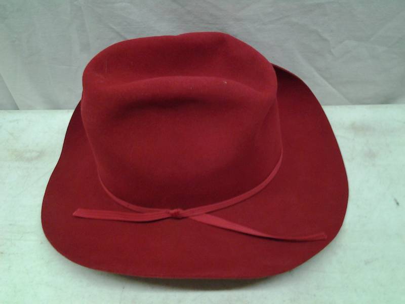 Red Eddy Bros. Durofelt Hat (Size 7)