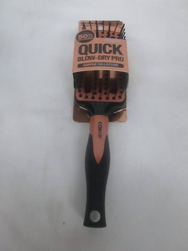 lot 80 image: Conair Quick Blo-Dry Vented Copper Brush