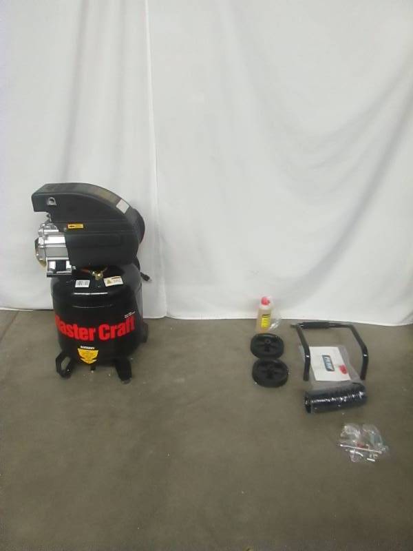 lot 5 image: Master Craft 10-Gallon 3.5 HP Air Compressor