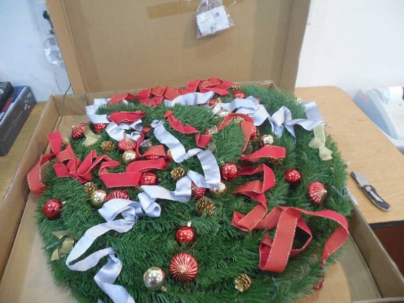 lot 18 image: National Tree Company 7 Ft. Pop-up Artificial Christmas Tree With Decorations And 200 Clear Lights