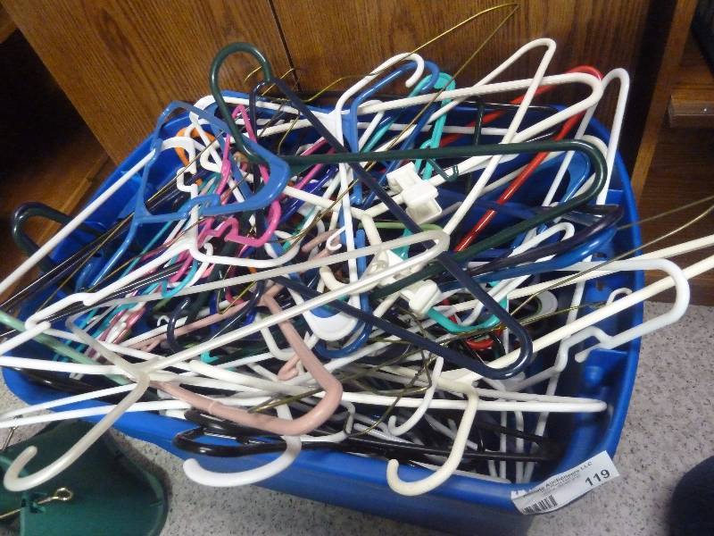 Large Tub of Hangers
