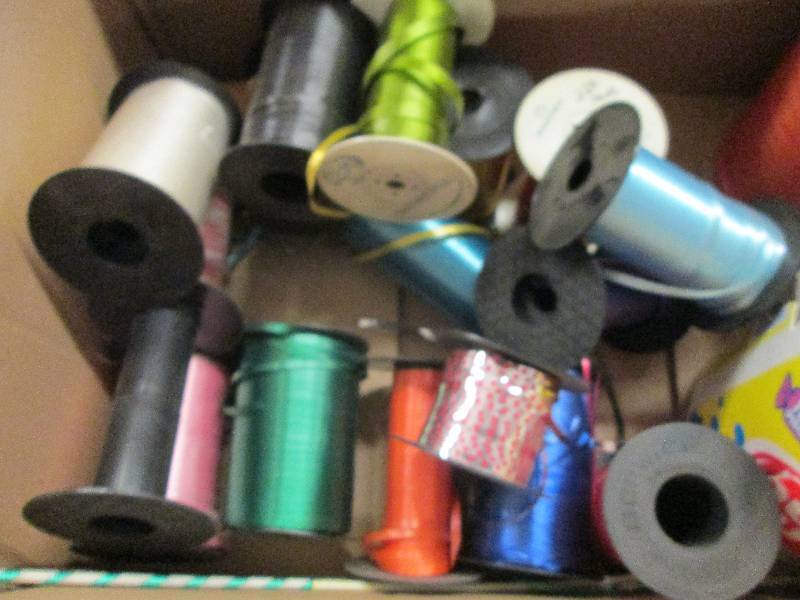 lot 1 image: box full of ribbon ...