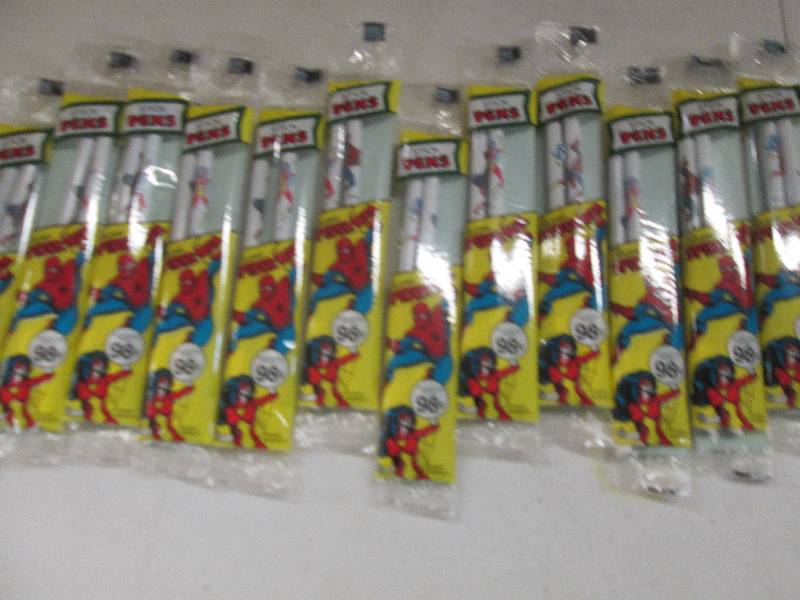 lot 3 image: 1 package of 12 super heros stick p...