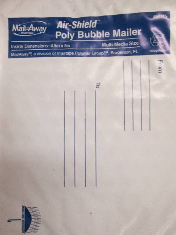 lot 38 image: bag of air-sgield poly bubble maile...