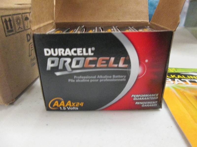 lot 45 image: 6 packages of 6 aaa batteries 4 in ...