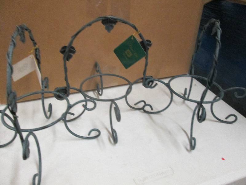 lot 60 image: 3 candle holders ...