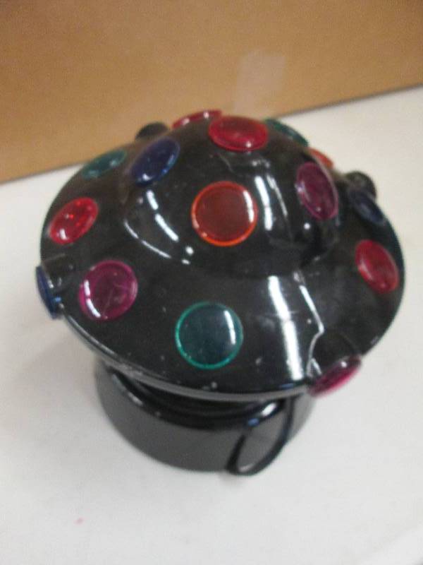 lot 61 image: small disco light tested and works ...
