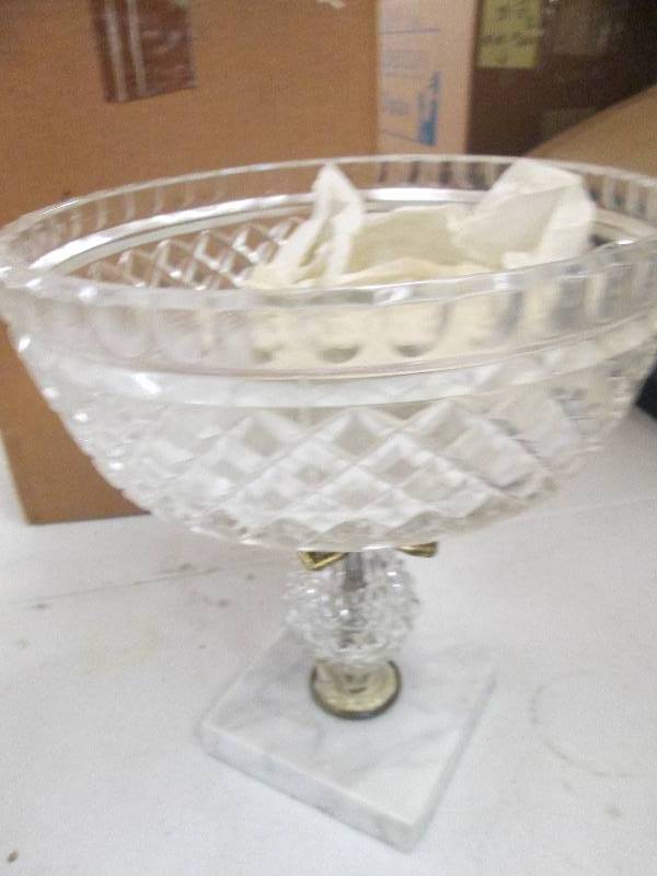 lot 65 image: glass display bowl ...