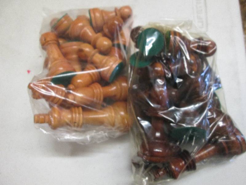 lot 66 image: box of chess pieces ...