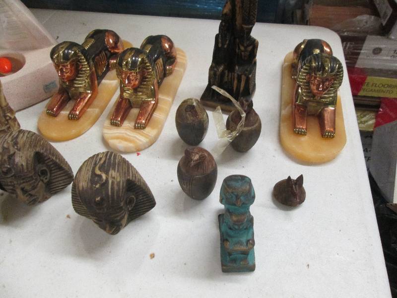 lot 76 image: box of egyptian stuff made in egypt...