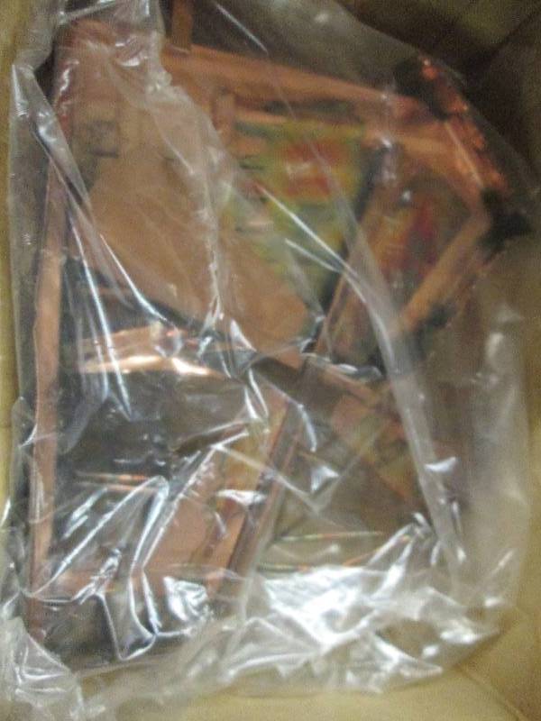 lot 102 image: box of brass whidmill, 11 solid bra...