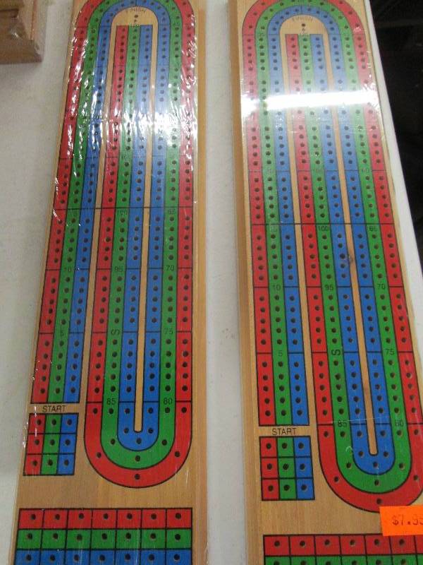 lot 170 image: 2 small  vintage unopened cribbage ...