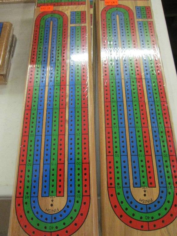 lot 172 image: 2 small  vintage unopened cribbage ...