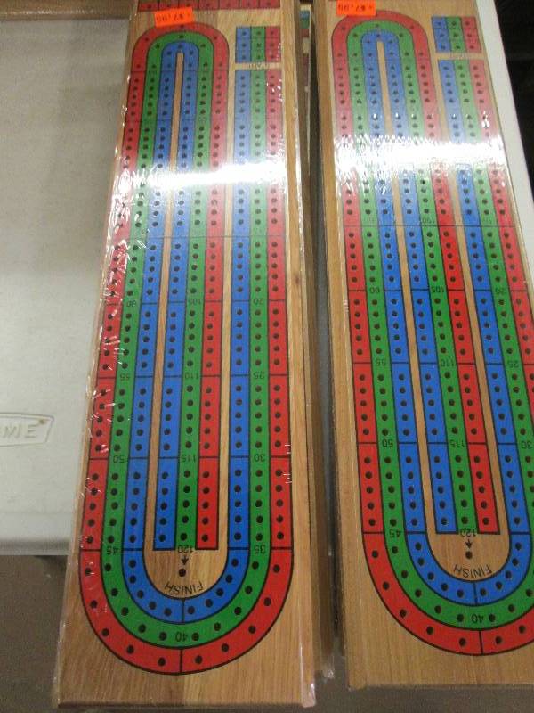 lot 173 image: 2 small  vintage unopened cribbage ...
