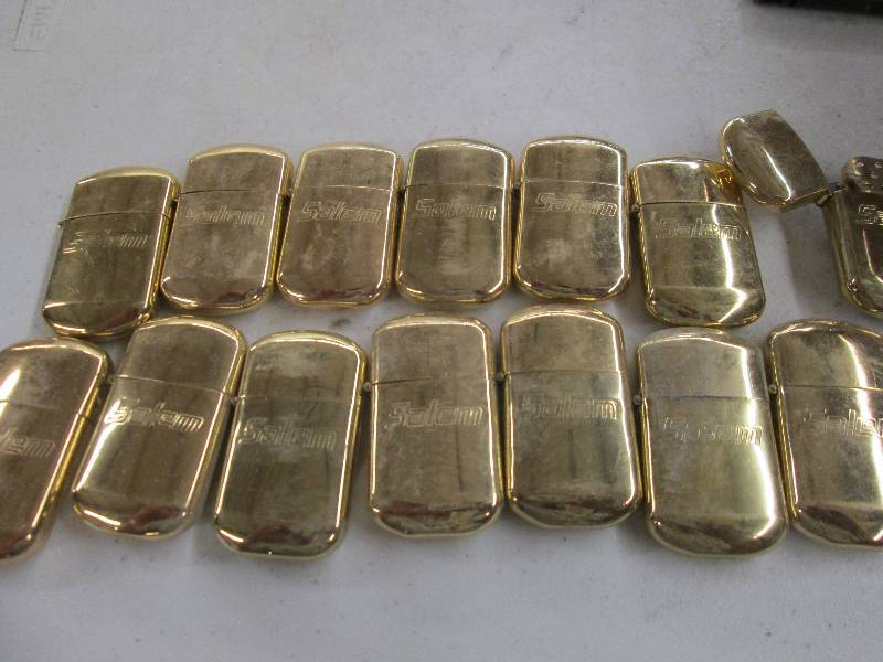 lot 198 image: 14 salem zippo style lighters . not...