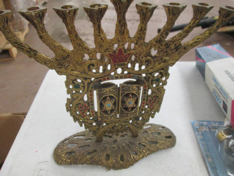 lot 203 image: box of misc , lights, soldering sta...