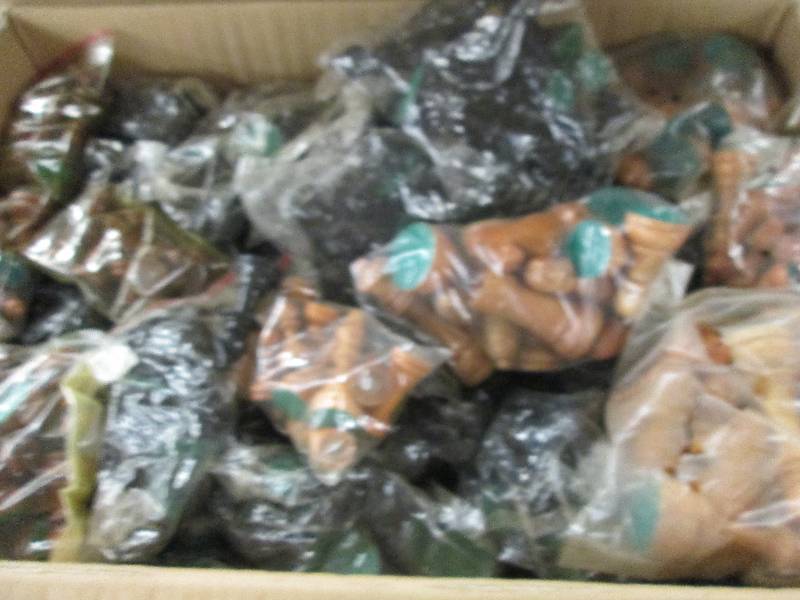 lot 211 image: big box of black and brown wood che...