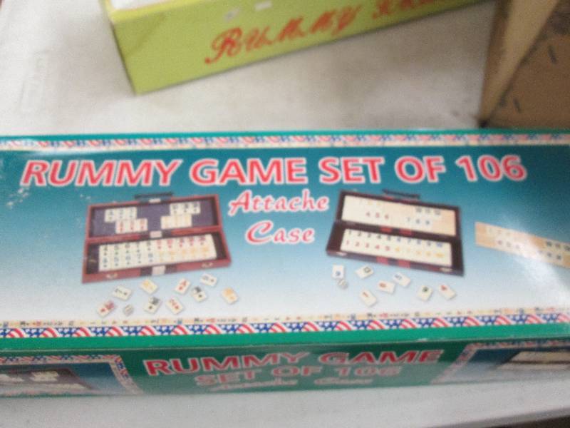 lot 243 image: rummy game set of 106 never been op...