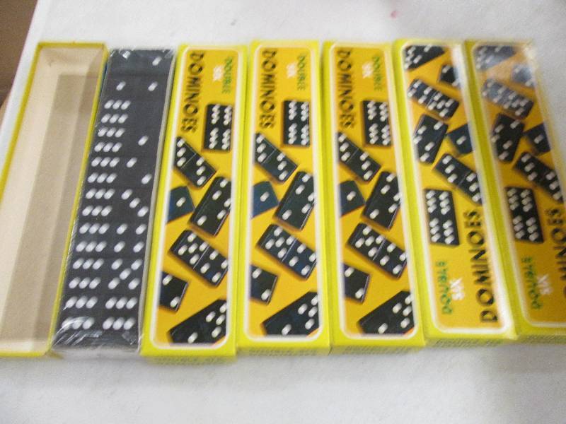 lot 245 image: 6 packages of double six dominoes n...