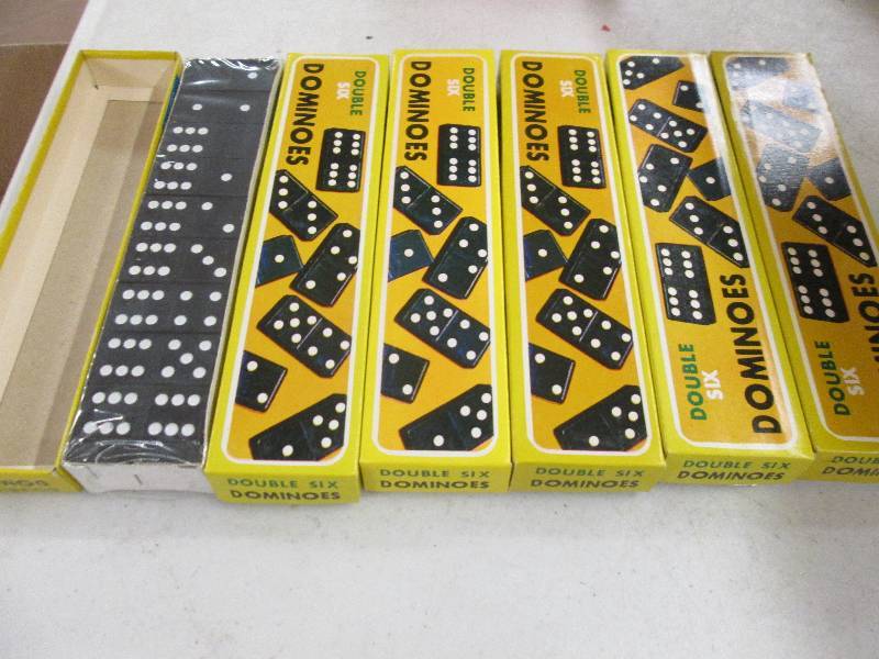 lot 247 image: 6 packages of double six dominoes n...