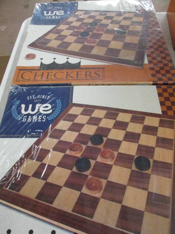 lot 273 image: 2 checkers boards never been opened...