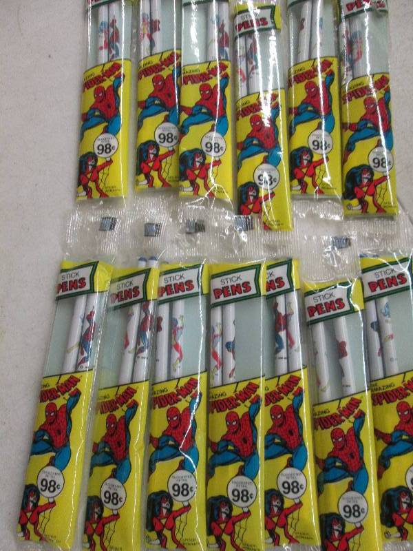 lot 288 image: 14 boxes of 11 spiderman and spider...