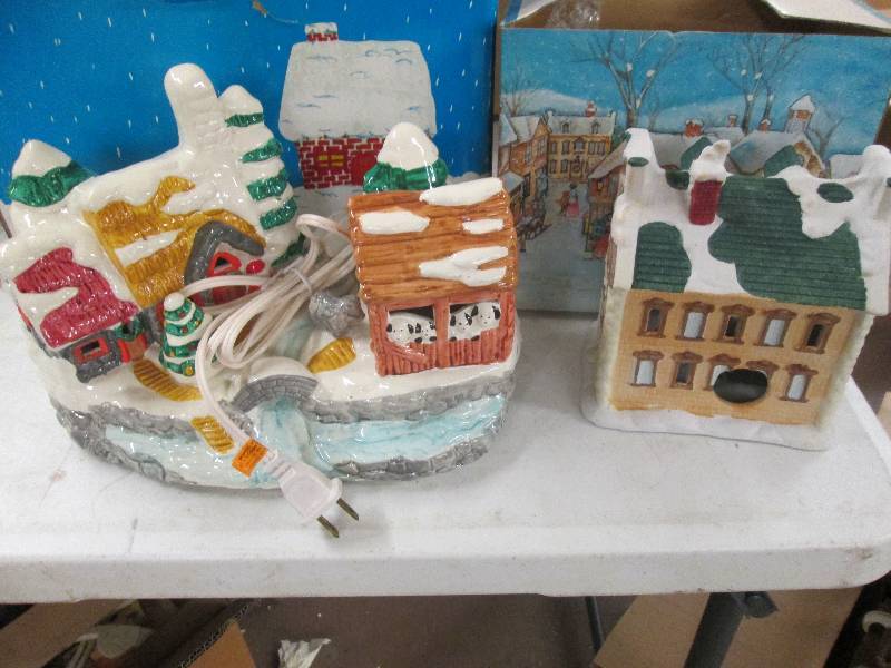 lot 349 image: 2 lighted christamas pieces...
