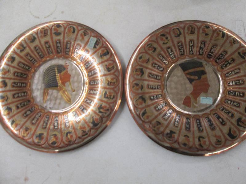 lot 355 image: 2 100% copper hand made in Egypt pl...