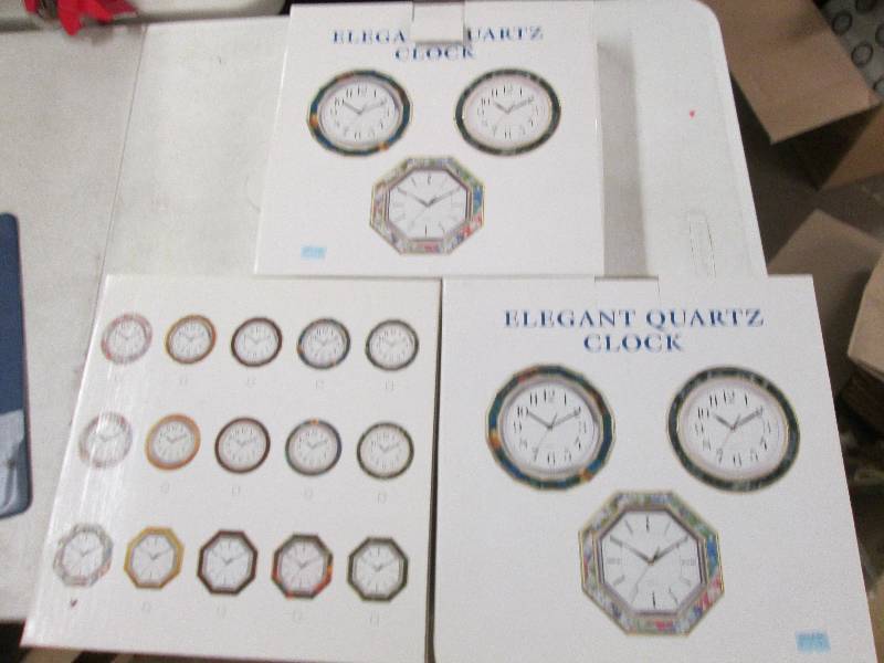 lot 358 image: 3 clocks various designs...