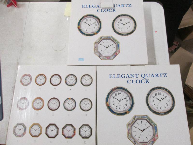 lot 359 image: 3 clocks various designs...