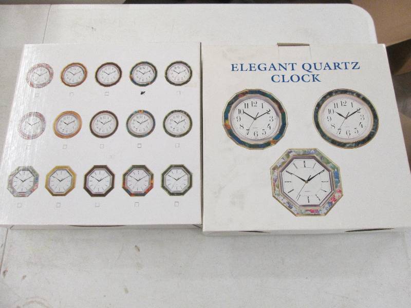 lot 361 image: 2 clocks various designs...