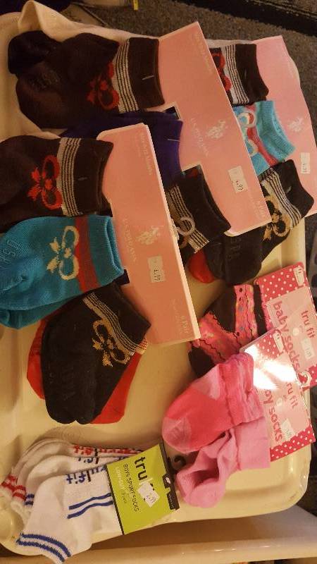 Large lot of unused baby socks