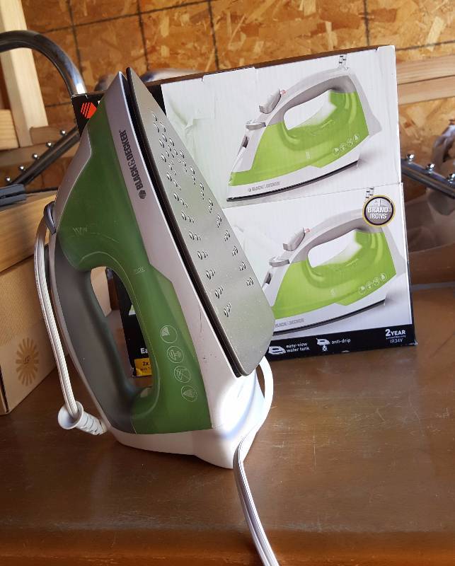 lime green black & decker iron