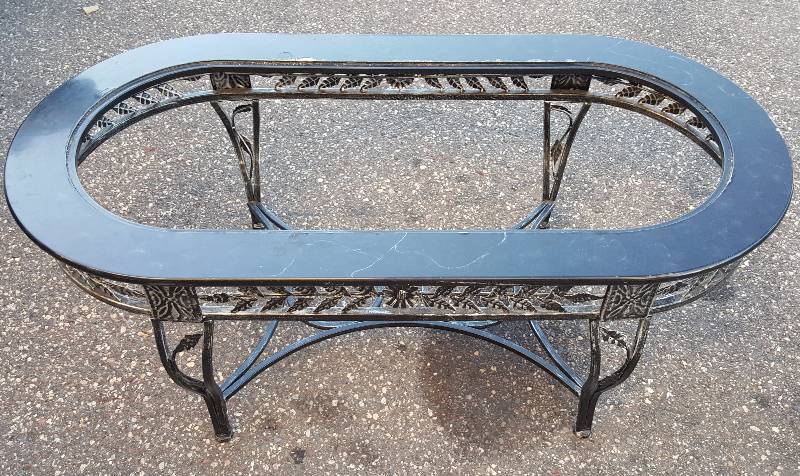 Metal coffee table