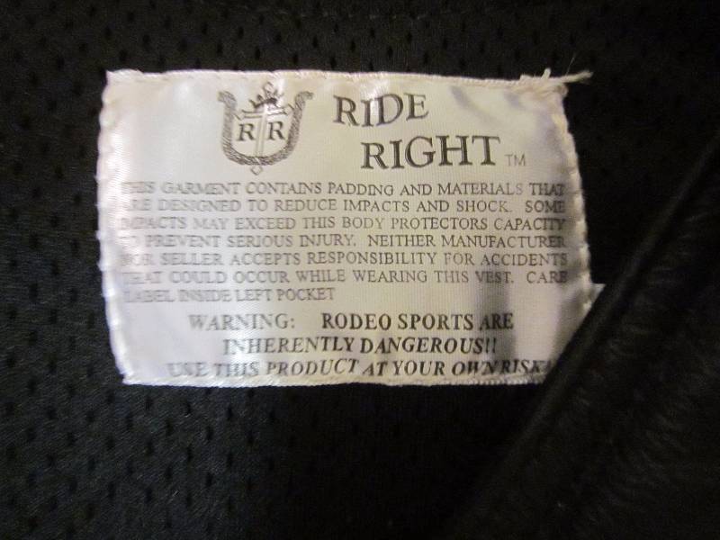 lot 31 image: Bull Riders Vest