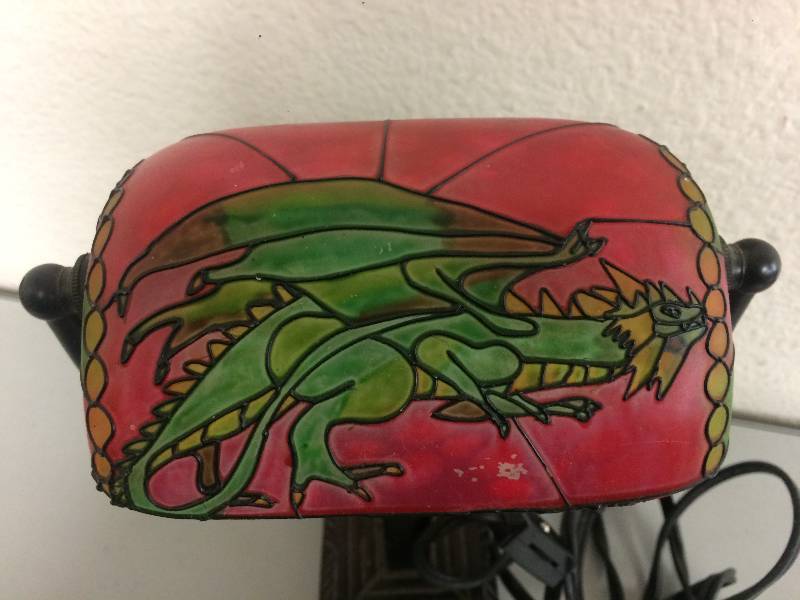 lot 17 image: Piano Dragon Lamp