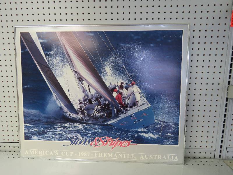 Lithograph of Americas Cup Challenge 87