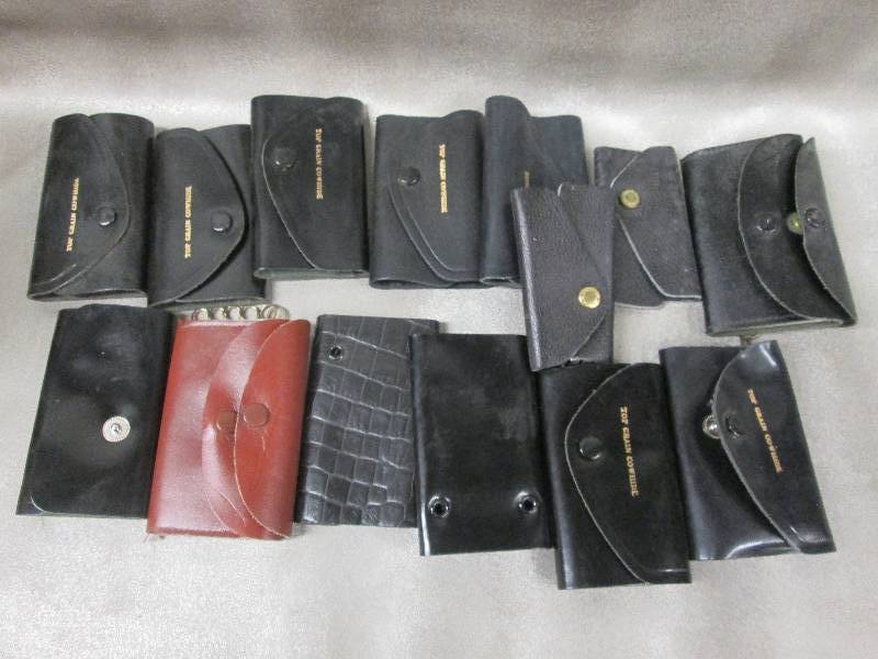 lot 65 image: Lot of 14 Leather Key Holders...
