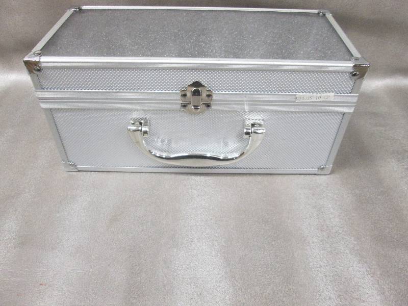 lot 75 image: Handled Storage Box 10.25x 4.5 x5 i...