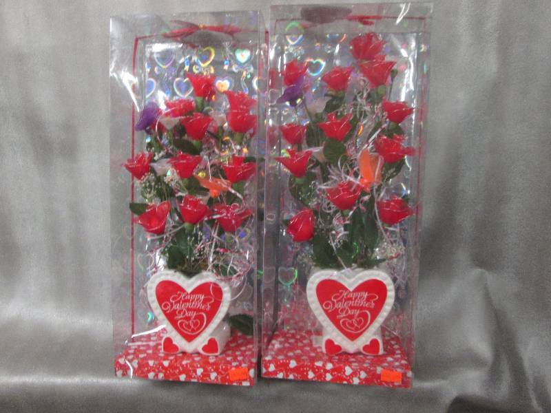 lot 97 image: Lot of 2 Valentines Floral Arrange...