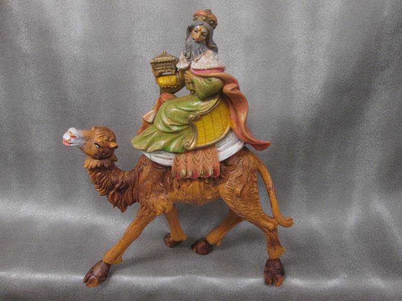 lot 116 image: Large KingWiseman on Camel Figurin...