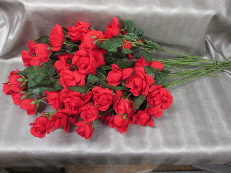 lot 133 image: Long Stem Red Roses...