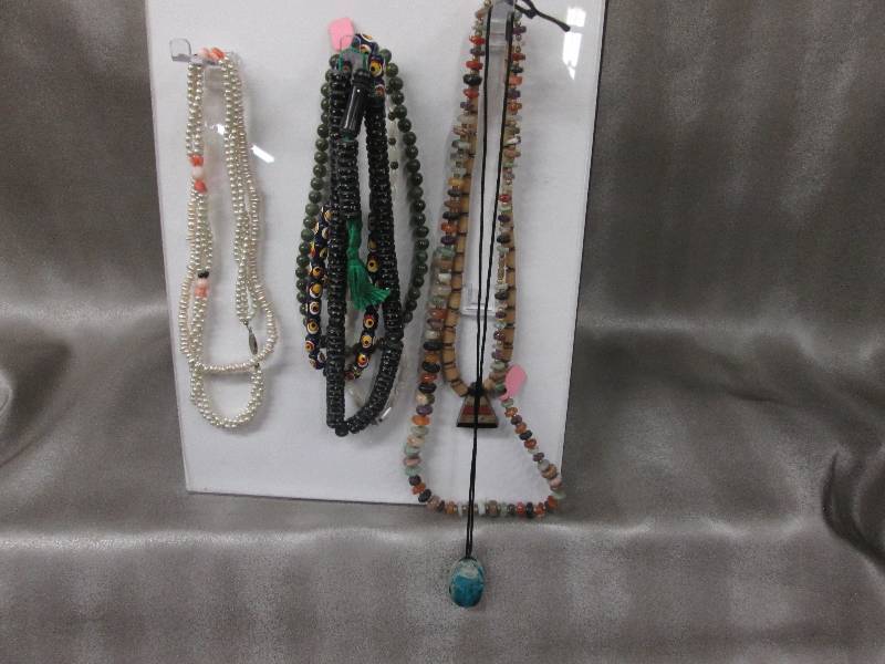 lot 142 image: Lot of 9 Assorted Necklaces...